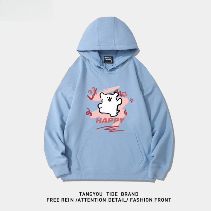 線條小狗 聯名衛衣2026秋冬新款親子情侶裝 圓領長袖/連帽衛衣