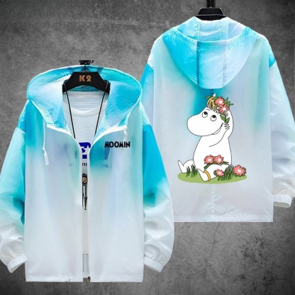 姆明一族Moomins 輕薄透氣漸變防曬衣外套