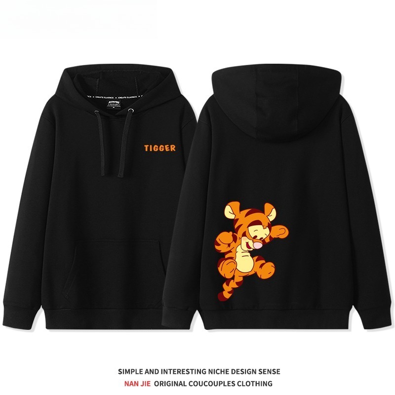 小熊維尼新款 親子情侶男女連帽衛衣