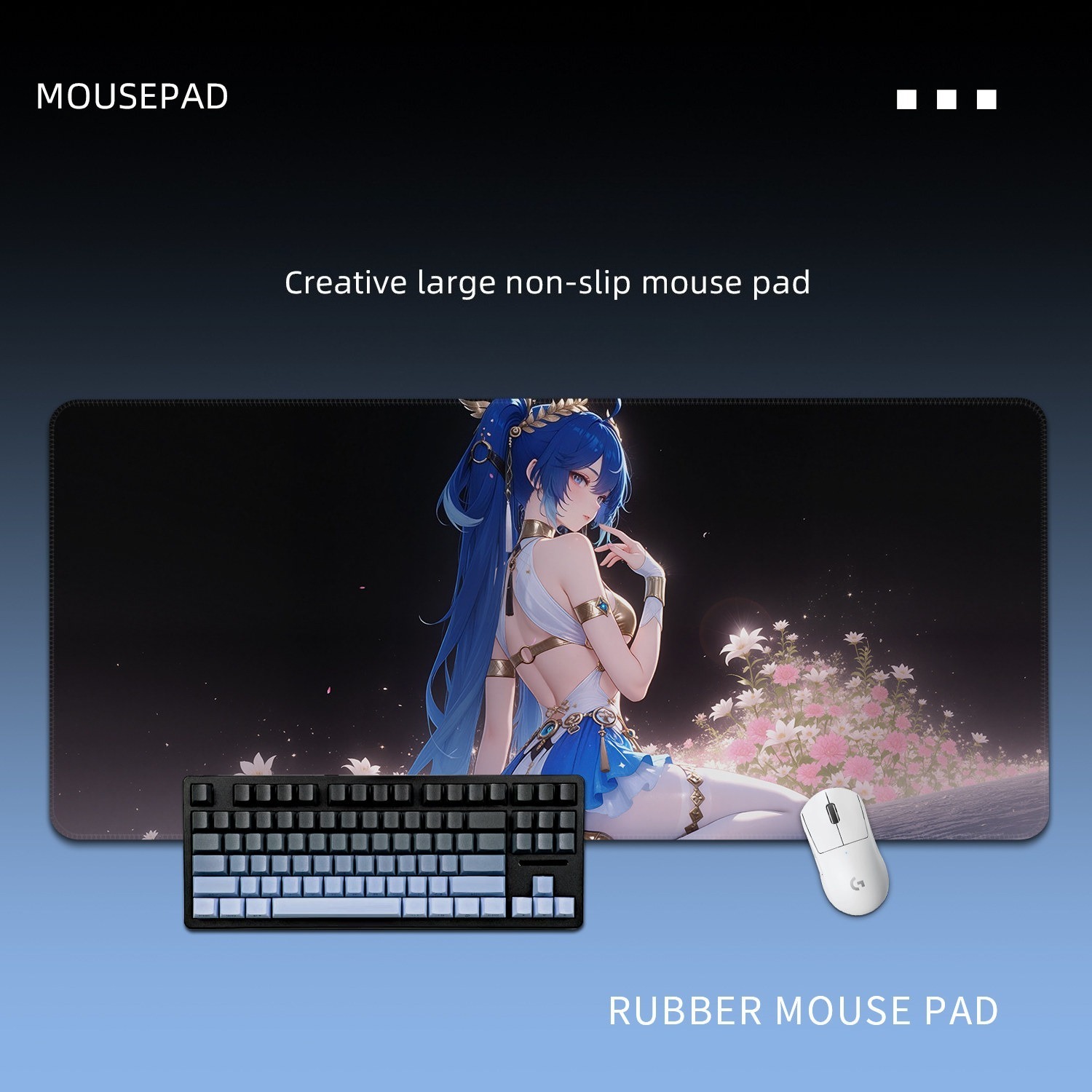 鳴潮尤諾 主題桌墊 布質滑鼠墊