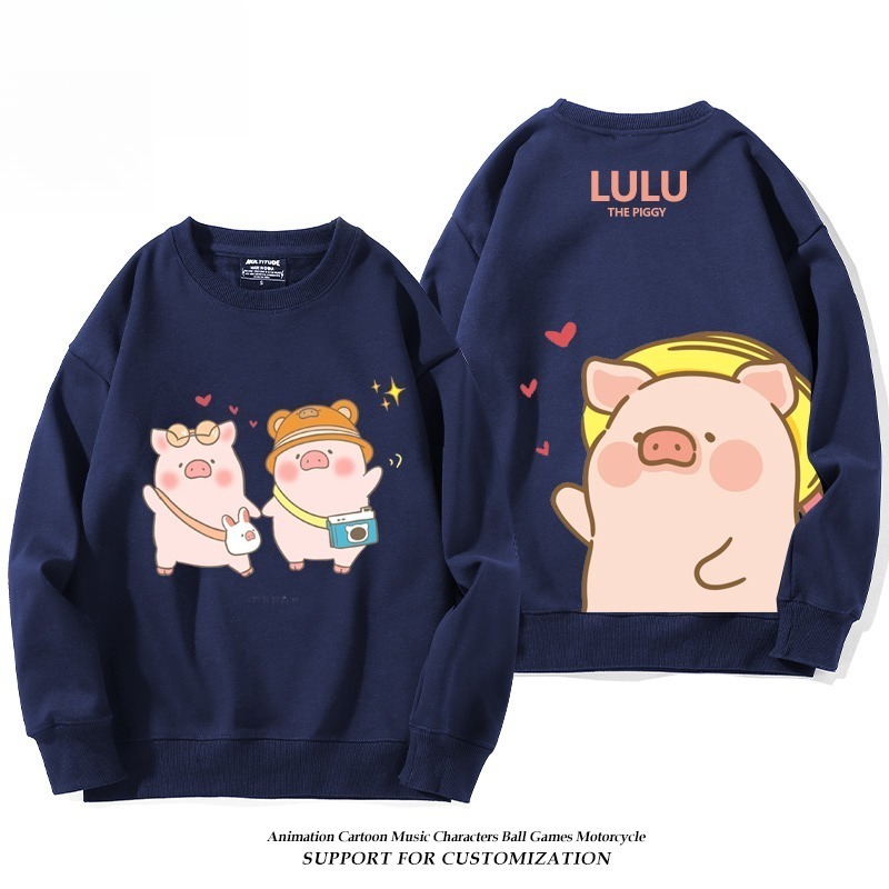 LuLu豬 聯名親子情侶裝 圓領長袖
