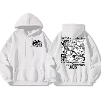 JOJO的奇妙冒險聯名衛衣2024秋冬新款親子情侶裝薄絨款連帽衛衣