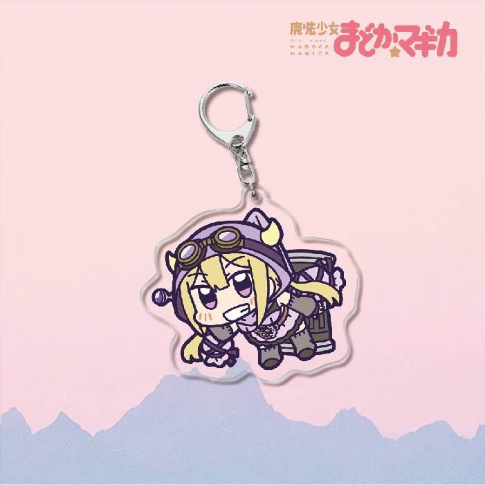 魔法少女小圓鹿目圓曉美焰美樹沙耶香巴麻美亞力克鑰匙扣立牌掛飾【單買三件起送】