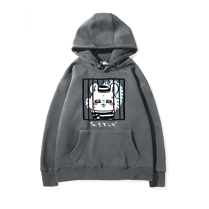 chiikawa 2024秋冬新款親子情侶裝薄絨款連帽衛衣