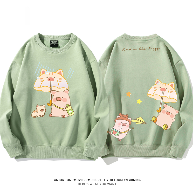 LuLu豬 聯名2024親子情侶裝 圓領長袖