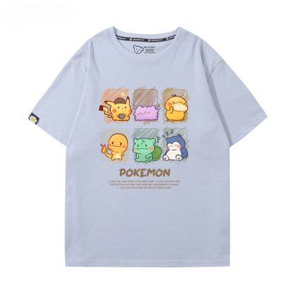 精靈寶可夢 2024親子情侶男女同款 純棉T恤