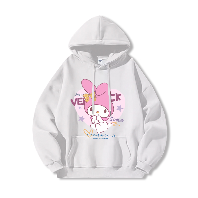 三麗鷗 聯名衛衣2024秋冬新款親子情侶裝薄絨款連帽衛衣