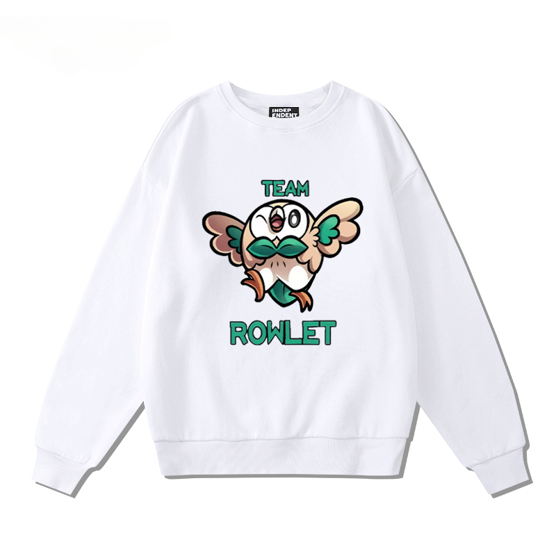 精靈寶可夢木木梟火斑喵 2024親子情侶裝 圓領長袖