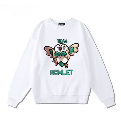 精靈寶可夢木木梟火斑喵 2024親子情侶裝 圓領長袖