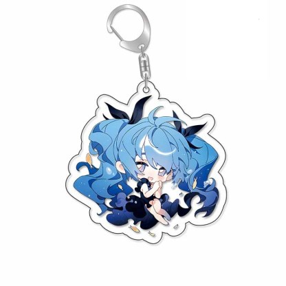 初音未來鑰匙扣Miku公主殿下星塵洛天依歌姬亞克力掛飾【單買三件起送】