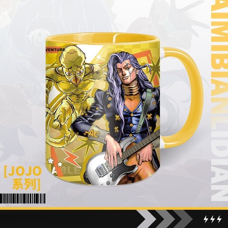 JOJO奇妙冒險動漫周邊杯子吉良吉影殺手皇后岸邊仗助承太郎陶瓷杯