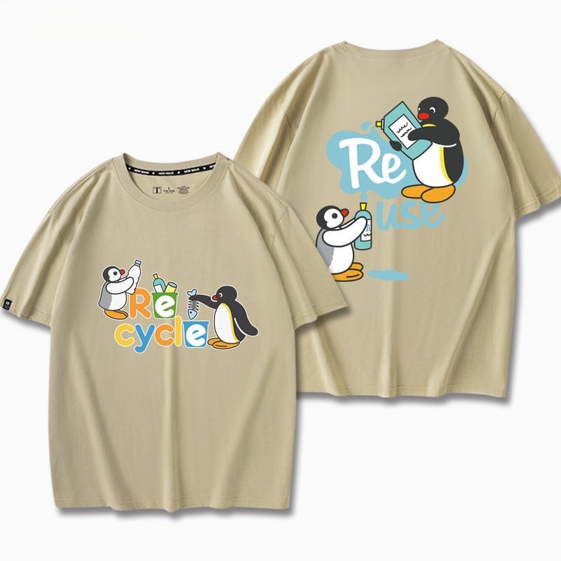 企鵝家族Pingu 印花短袖T恤
