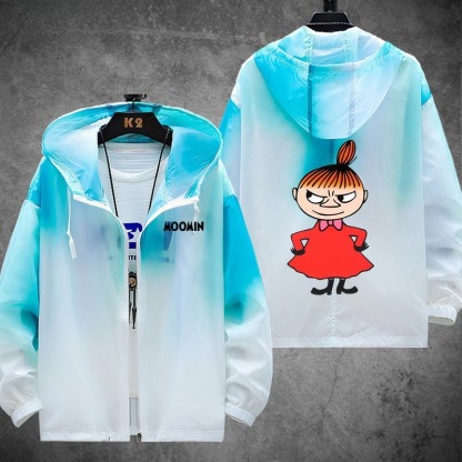 姆明一族Moomins 輕薄透氣漸變防曬衣外套