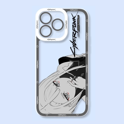 蘋果 系列賽博朋克邊緣行者天使眼透明防摔軟殼