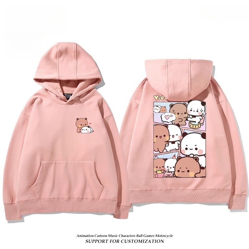 一二布布新款 親子情侶男女連帽衛衣