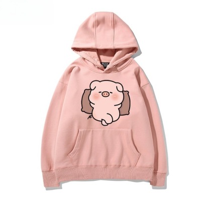 LULU豬 聯名衛衣新款 親子情侶裝連帽衛衣