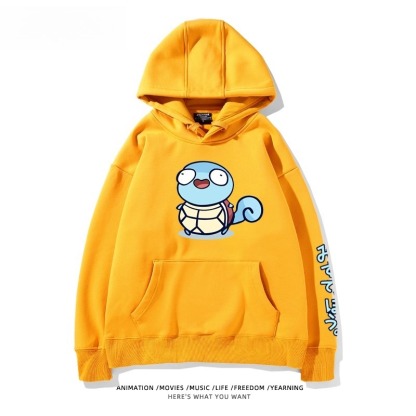 寶可夢Q版搞怪新款 親子情侶男女款連帽衛衣
