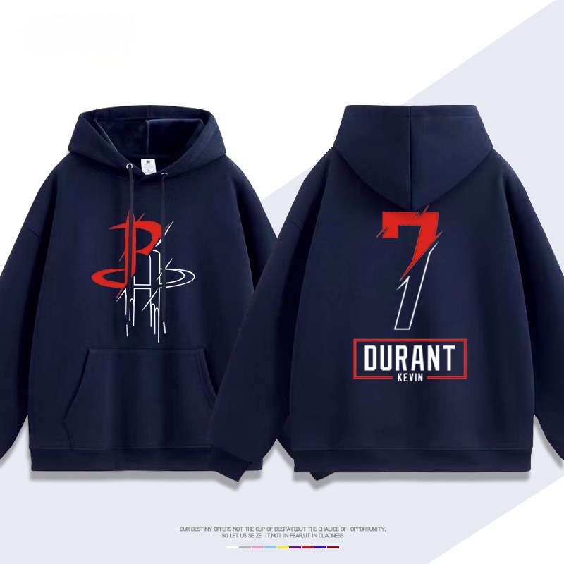 火箭隊杜蘭特7號 聯名衛衣2026秋冬新款 親子情侶裝連帽衛衣