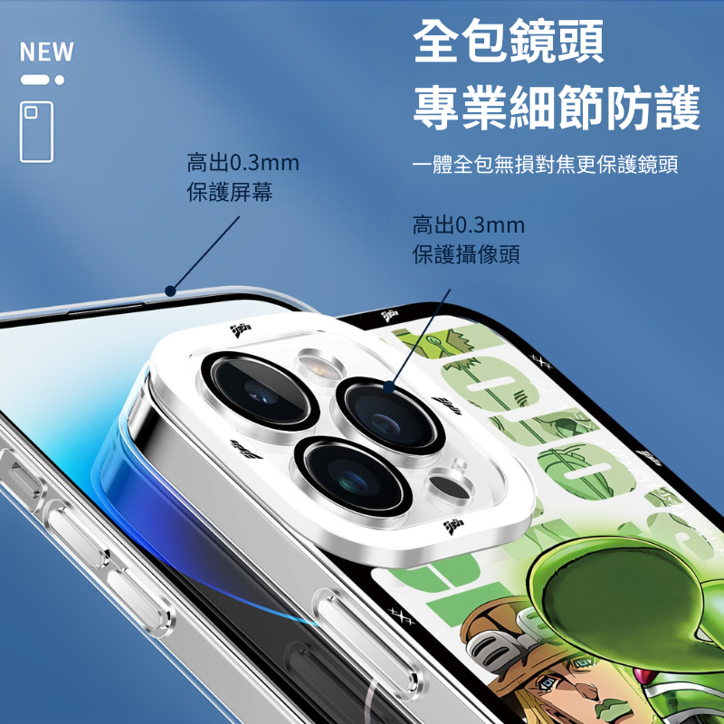 JOJO 的奇妙冒險 飆馬野郎 傑洛齊貝林天使眼透明手機殼