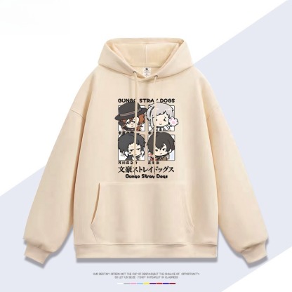 文豪野犬新款 親子情侶男女連帽衛衣