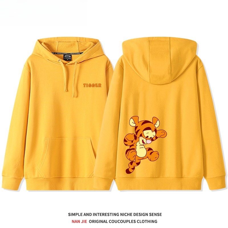 小熊維尼新款 親子情侶男女連帽衛衣