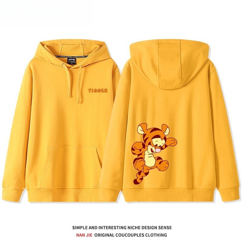 小熊維尼新款 親子情侶男女連帽衛衣