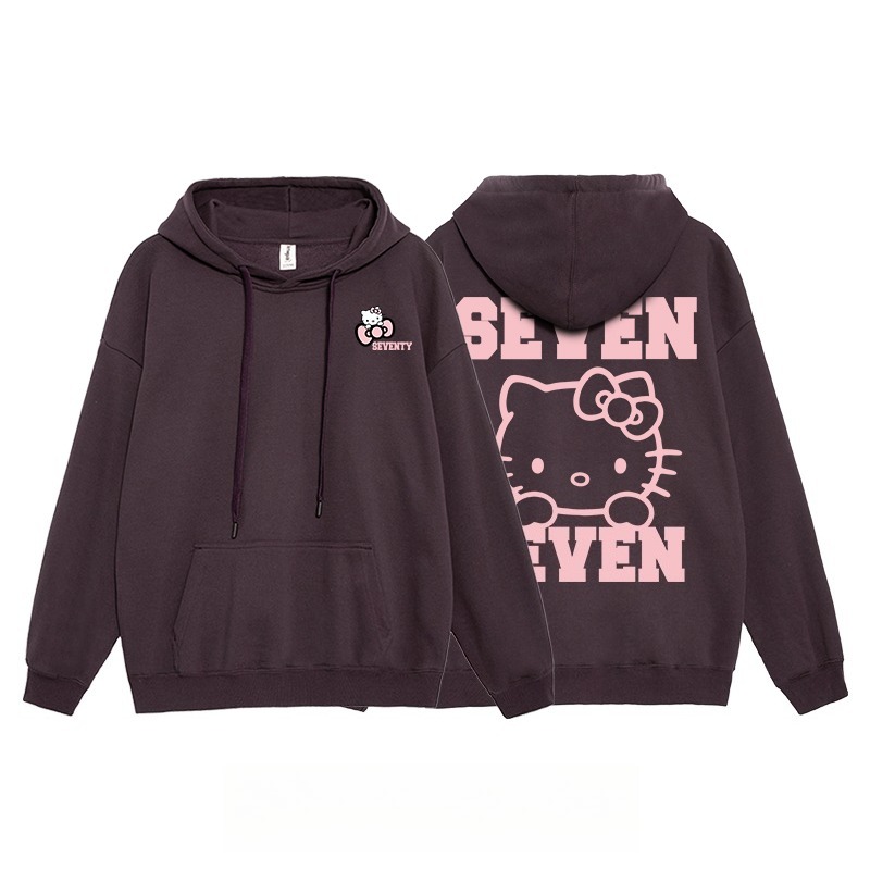 Hello Kitty凱蒂貓新款 親子情侶男女連帽衛衣