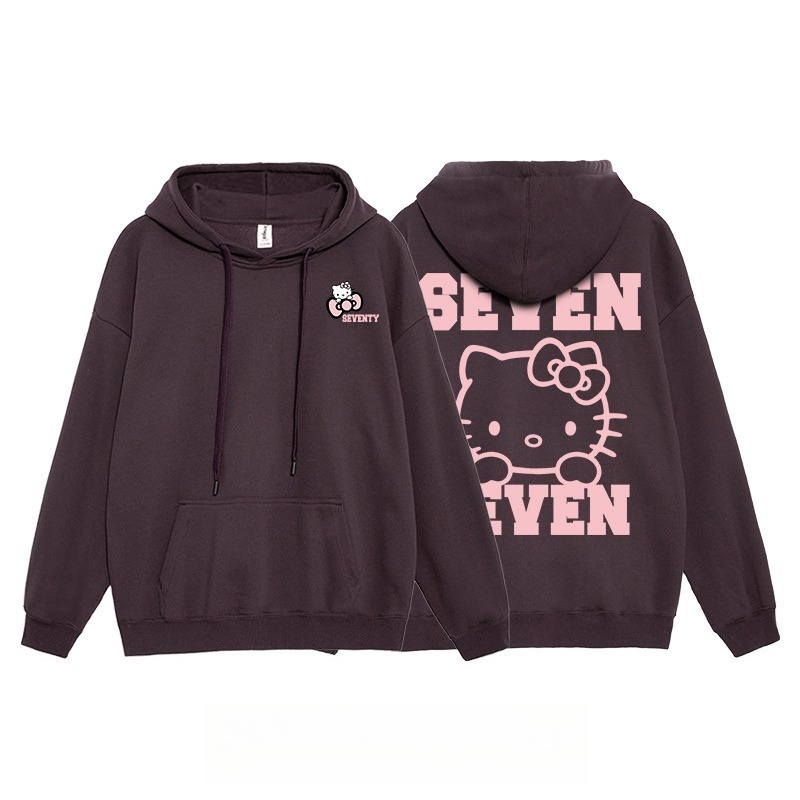 Hello Kitty凱蒂貓新款 親子情侶男女連帽衛衣