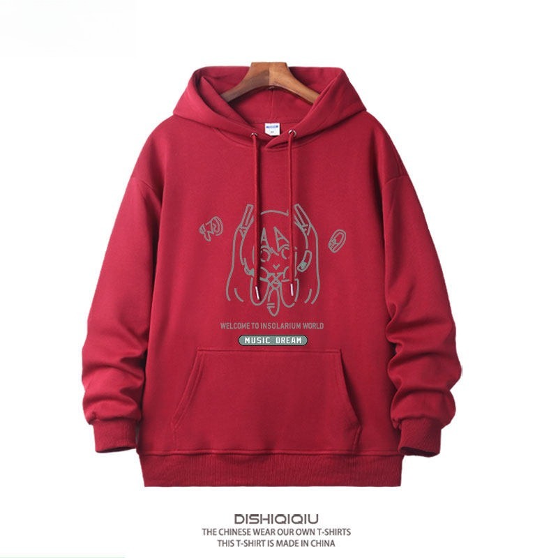 初音未來 聯名衛衣新款 親子情侶裝連帽衛衣