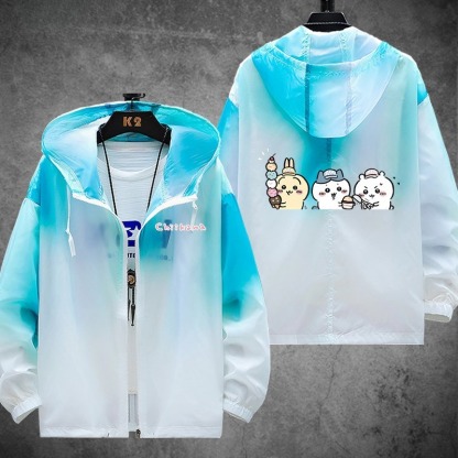 Chiikawa 輕薄透氣漸變防曬衣外套
