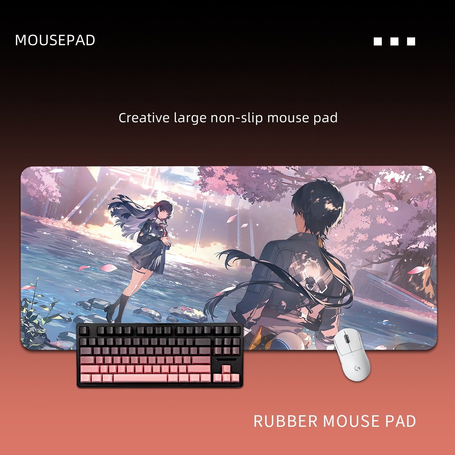  鳴潮千咲 主題桌墊 布質滑鼠墊