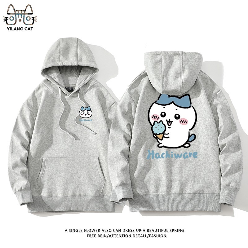 Chiikawa聯名衛衣2025秋冬新款親子情侶裝連帽衛衣