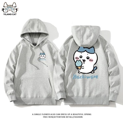 Chiikawa聯名衛衣2025秋冬新款親子情侶裝連帽衛衣