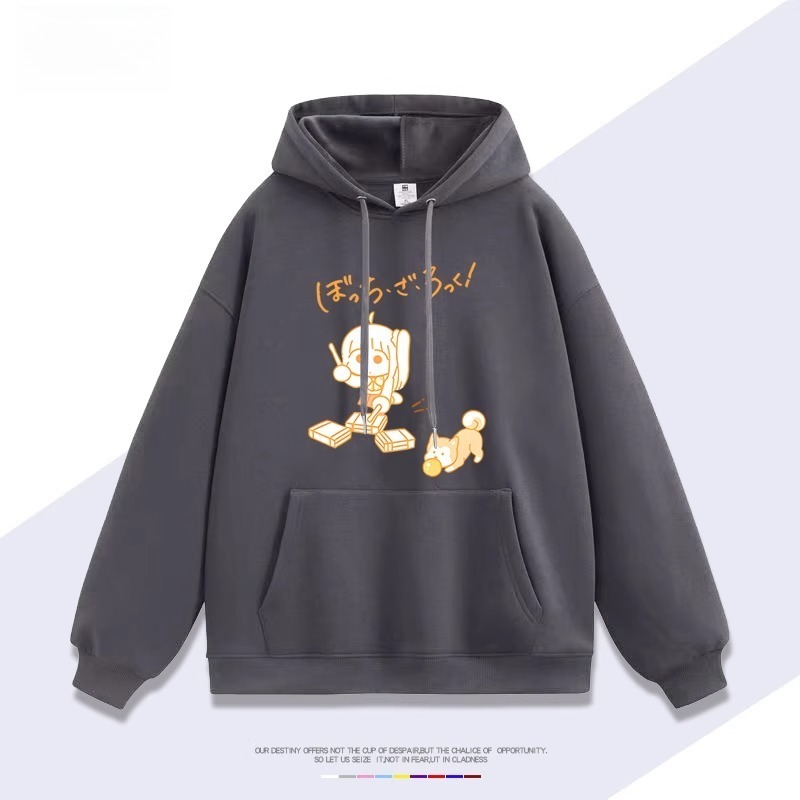 孤獨搖滾 聯名衛衣2025秋冬新款親子情侶裝連帽衛衣