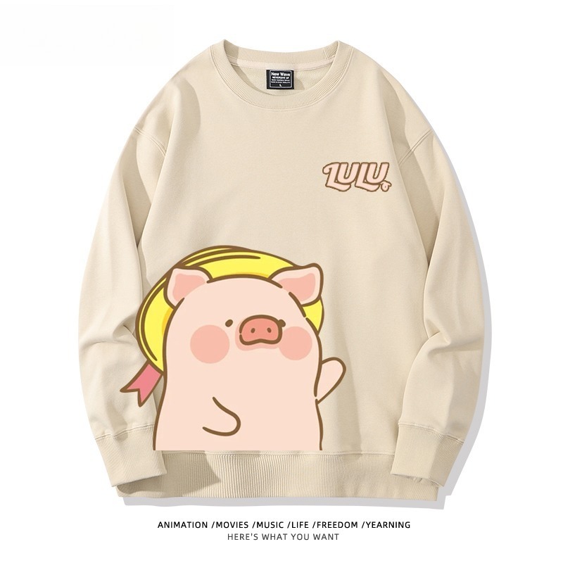LuLu豬 聯名親子情侶裝 圓領長袖