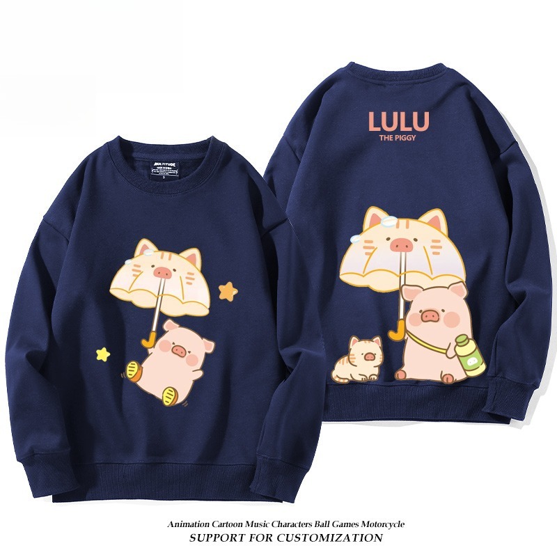 LuLu豬 聯名親子情侶裝 圓領長袖