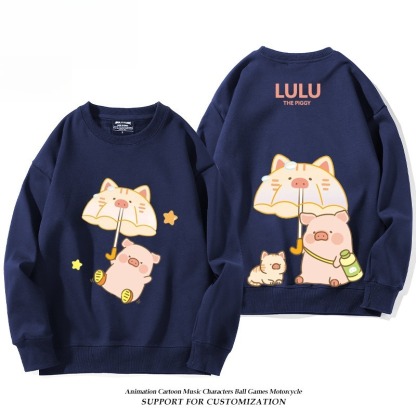 LuLu豬 聯名親子情侶裝 圓領長袖