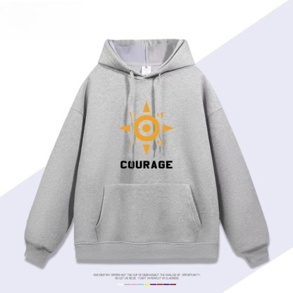 數碼寶貝大冒險勇氣徽章 聯名衛衣2025秋冬新款 親子情侶裝連帽衛衣