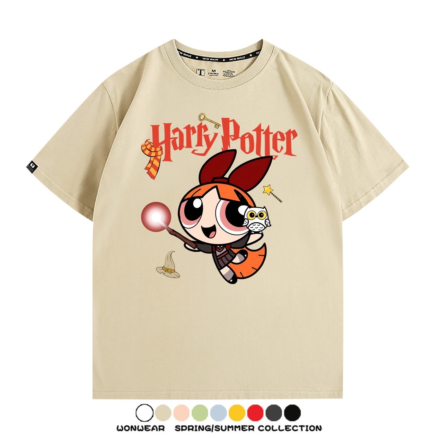 飛天小女警 X Harry Potter周邊 印花短袖T恤