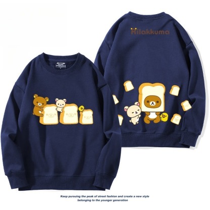 日系拉拉熊 聯名親子情侶裝 圓領長袖
