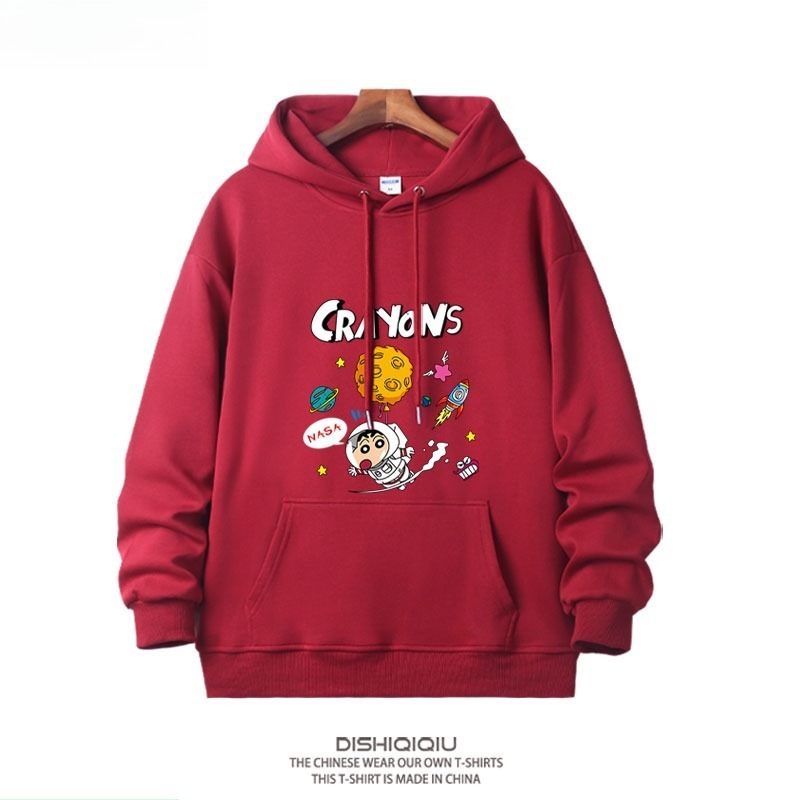 蠟筆小新新款 親子情侶男女連帽衛衣