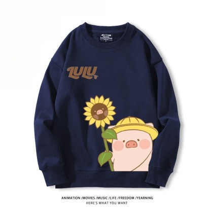 LuLu豬 聯名親子情侶裝 圓領長袖