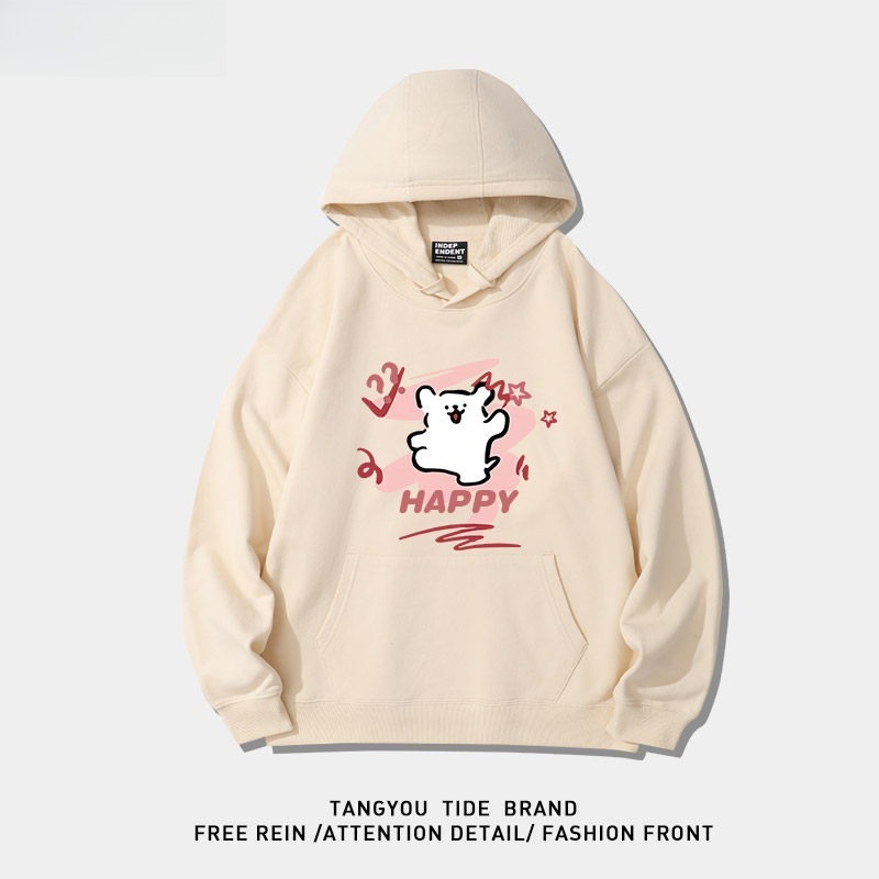 線條小狗 聯名衛衣2026秋冬新款親子情侶裝 圓領長袖/連帽衛衣