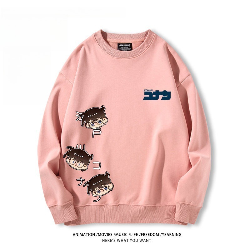 名偵探柯南 聯名親子情侶裝 圓領長袖