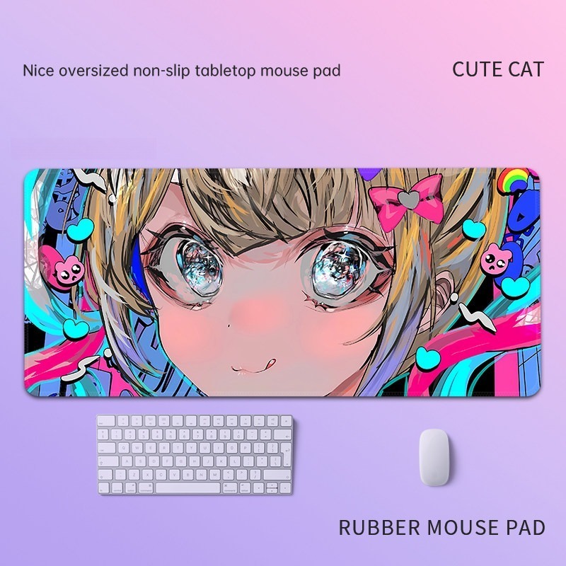 主播女孩重度依賴 主題桌墊 布質滑鼠墊