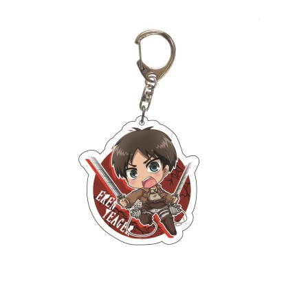進擊的巨人調查兵團艾倫三笠阿明埃爾文利威爾韓吉萊納鑰匙扣掛飾【單買三件起送】