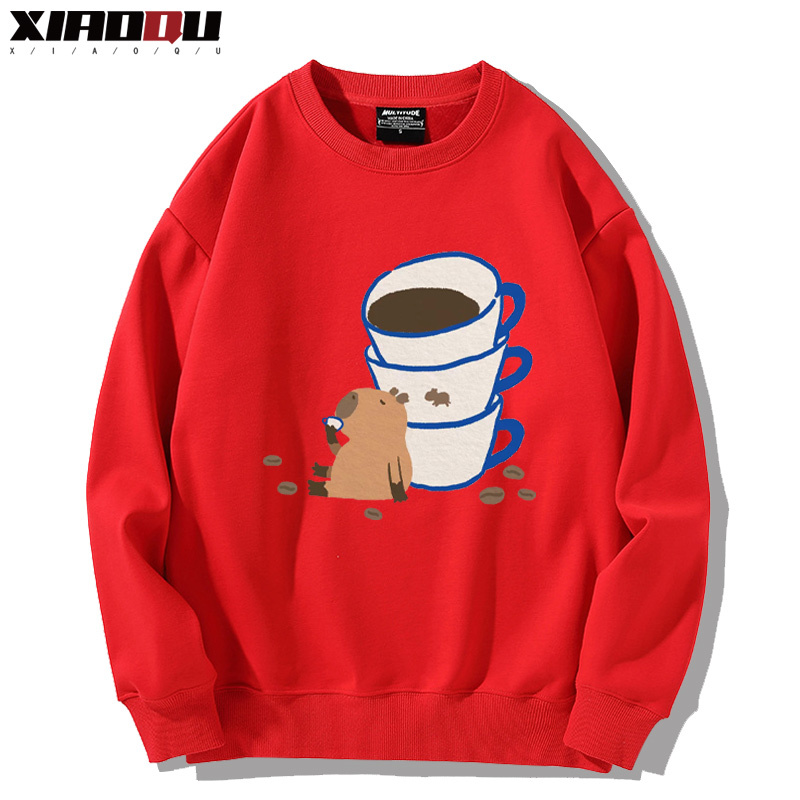 卡皮巴拉 2024親子情侶裝 圓領長袖