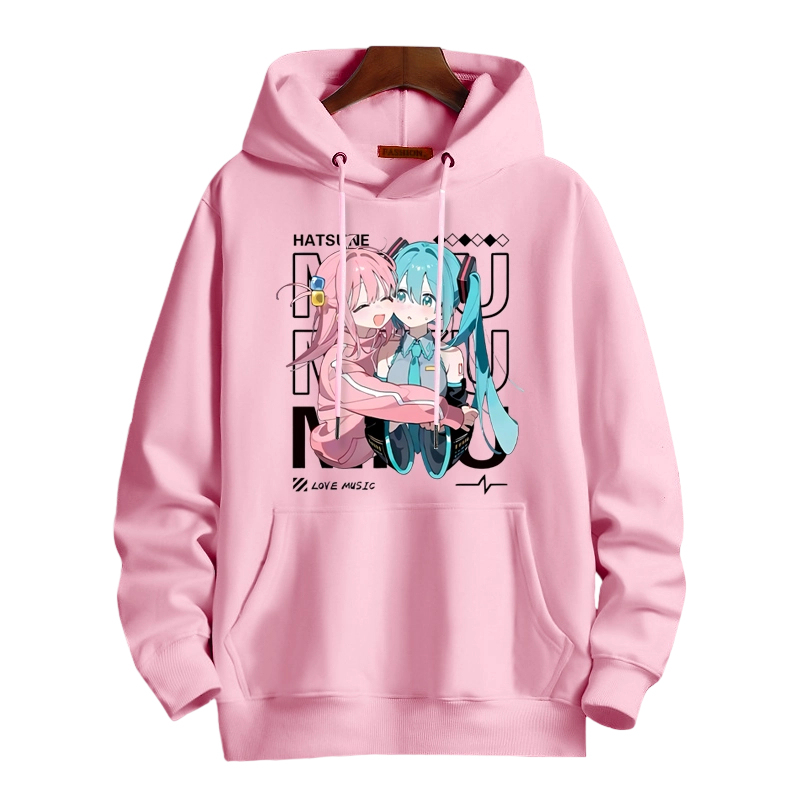 孤獨搖滾 X 初音未來 聯名衛衣2025秋冬新款 親子情侶裝連帽衛衣