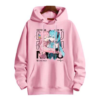 孤獨搖滾 X 初音未來 聯名衛衣2025秋冬新款 親子情侶裝連帽衛衣