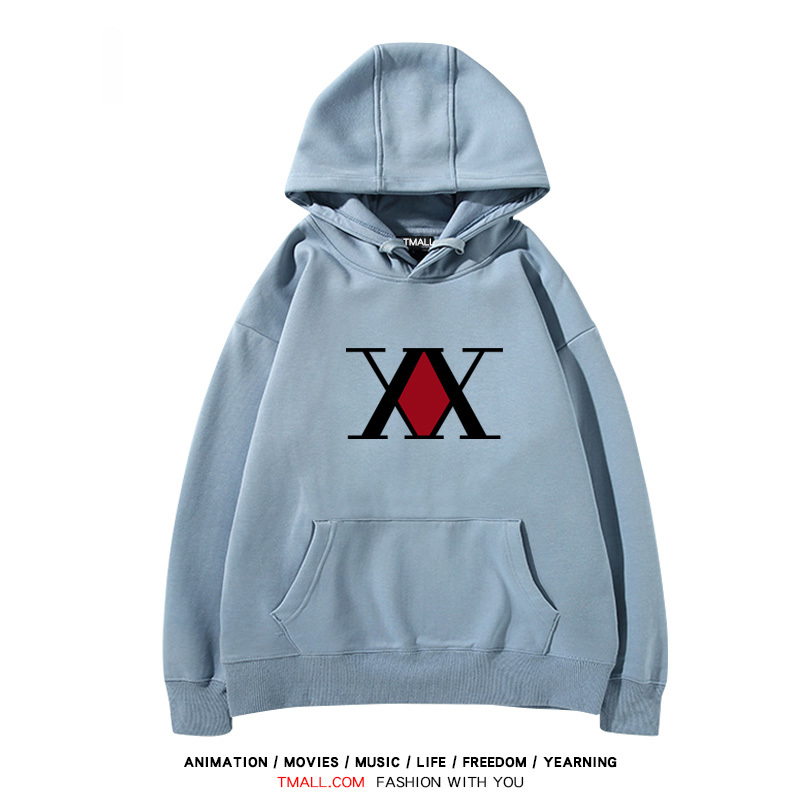 全職獵人 聯名衛衣2024秋冬新款親子情侶裝薄絨款連帽衛衣